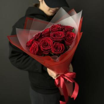 Букеты из красных роз 40 см (Эквадор) (Артикул  182532)