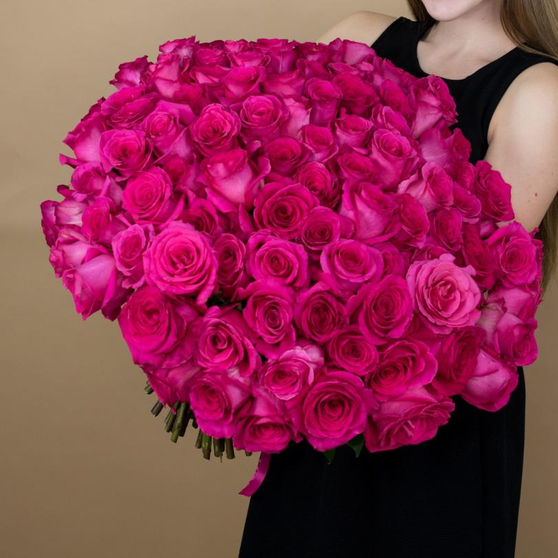 Букеты из розовых роз 40 см (Эквадор) артикул букета  86178rya