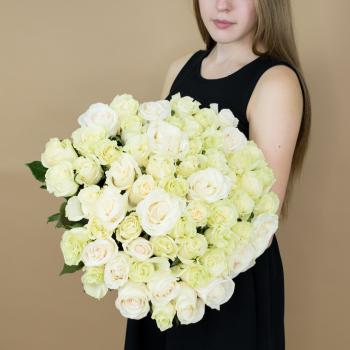 Букет из белых роз 101 шт 40 см (Эквадор) код   88245zn