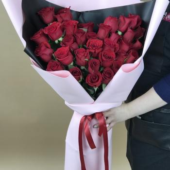 Букеты из красных роз 70 см (Эквадор) код товара: 110505rya